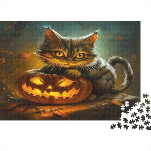 Cheshire Katze Puzzle Erwachsene 1000 Teile Katze Puzzle Holzpuzzle Geschicklichkeitsspiel Für Die Ganze Familie Schöne Geschenkidee DIY Kreative Unterhaltung 1000pcs (75x50cm) von lihuogongsio