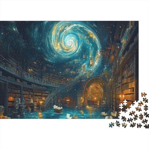 Cosmic Bibliothek 1000 Stück Puzzles Bibliothek Puzzle Lernspiel Spielzeug Geschenk Geschicklichkeitsspiel Für Die Ganze Familie Schöne Geschenkidee DIY Kreative 1000pcs (75x50cm) von lihuogongsio