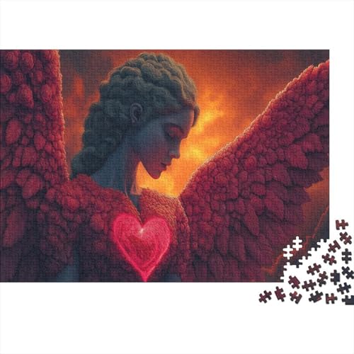 Cupido Puzzle 1000 Teile Für Erwachsene Puzzle Engel Geschicklichkeitsspiel Für Die Ganze Familie Erwachsene Premium Quality Entspannend 1000pcs (75x50cm) von lihuogongsio