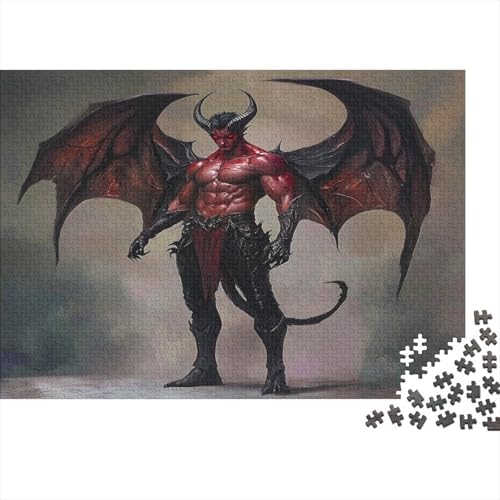 Dämon Puzzle 1000 Teile Puzzle Für Erwachsene Teufelsmonster Brain Challenge Geschicklichkeitsspiel Stress Abbauen Familien Herausforderndes Schöne 1000pcs (75x50cm) von lihuogongsio