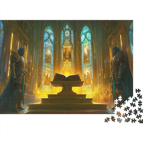 Divine Codex,holy Buch Puzzle Erwachsene 1000 Teile Elfenbeinaltar Puzzle Holzpuzzle Geschicklichkeitsspiel Für Die Ganze Familie Schöne Geschenkidee DIY Kreative Unterhaltung 1000pcs (75x50cm) von lihuogongsio