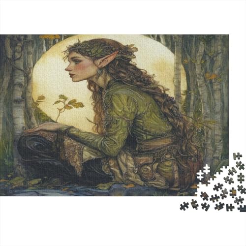 Elf Puzzle Erwachsene 1000 Teile Schamane Puzzle Geschicklichkeitsspiel Für Die Ganze Familie DIY Kreative Unterhaltung Schöne Geschenkidee Premium Quality 1000pcs (75x50cm) von lihuogongsio