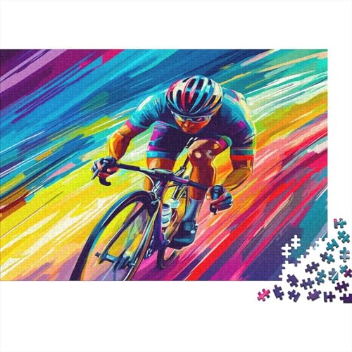 Fahrrad Fahren Puzzle Erwachsene 1000 Teile Radrennen Puzzle Holzpuzzle Geschicklichkeitsspiel Für Die Ganze Familie Schöne Geschenkidee DIY Kreative Unterhaltung 1000pcs (75x50cm) von lihuogongsio