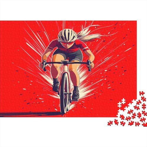 Fahrradsprint Puzzle 1000 Teile Für Erwachsene Geschicklichkeitsspiel Für Die Ganze Familie Radrennen Puzzle Premium Quality Schöne Geschenkidee Moderne 1000pcs (75x50cm) von lihuogongsio