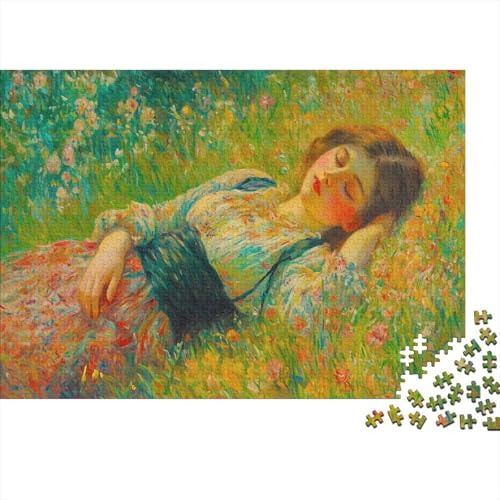 Flora's Schlummer Puzzle 1000 Teile Holzpuzzle Erwachsene Anspruchsvoll Puzzle verlorenes Meisterwerk DIY Kit Holzspielzeug Einzigartiges Geschenk Moderne Wohnkultur 1000pcs (75x50cm) von lihuogongsio