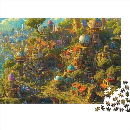 Future Stadt 1000 Stück Puzzles Natur Puzzle Lernspiel Spielzeug Geschenk Geschicklichkeitsspiel Für Die Ganze Familie Schöne Geschenkidee DIY Kreative 1000pcs (75x50cm) von lihuogongsio