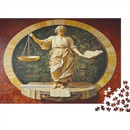 Gerechtigkeit Puzzle Erwachsene 1000 Teile Holzpuzzle Erwachsene Lernspiel Puzzle Skulptur Spielzeug Geschenk Stress Abbauen Einzigartiges Geschenk 1000pcs (75x50cm) von lihuogongsio