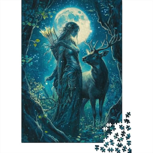 Göttin Artemis,Jägerin Puzzle Erwachsene 1000 Teile griechische Mythologie Puzzle Geschicklichkeitsspiel Für Die Ganze Familie DIY Kreative Unterhaltung Schöne Geschenkidee 1000pcs (75x50cm Göttin Artemis,Jägerin Puzzle Erwachsene 1000 Teile griechische Mythologie Puzzle Geschicklichkeitsspiel Für Die Ganze Familie DIY Kreative Unterhaltung Schöne Geschenkidee 1000pcs (75x50cm von lihuogongsio