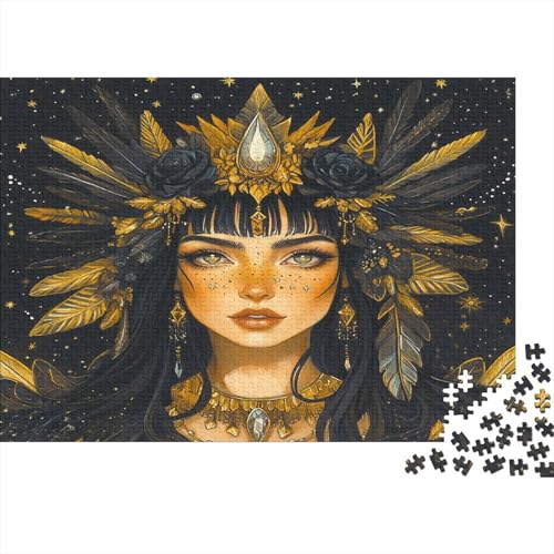 Göttin Celaeno Puzzle 1000 Teile Holzpuzzle Erwachsene Anspruchsvoll Puzzle nordische Mythologie DIY Kit Holzspielzeug Einzigartiges Geschenk Moderne Wohnkultur 1000pcs (75x50cm) von lihuogongsio