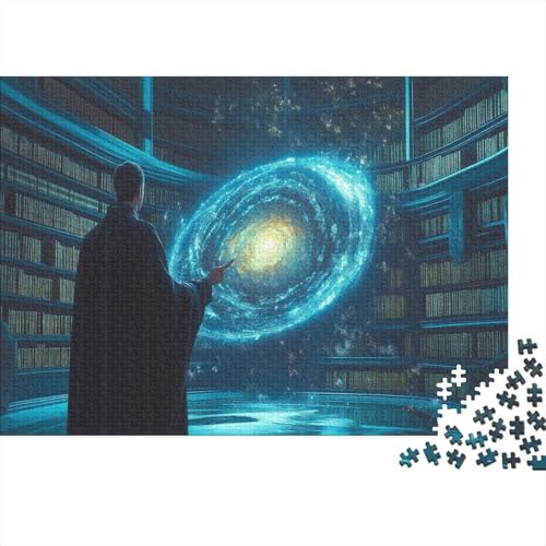 Hologramm der Galaxie Puzzle Erwachsene 1000 Teile Milchstraße Spielepuzzles Für Die Ganze Familie Brain Challenge Raumdekoration Lernspiel Spielzeug Moderne Wohnkultur 1000pcs (75x50cm) von lihuogongsio