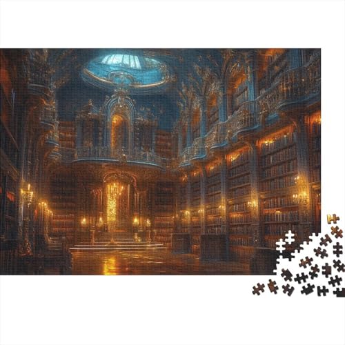 Holy Bibliothek Puzzle 1000 Teile Bibliothek Puzzle Erwachsene Spielepuzzles HochwerTiger Holzpuzzle Erwachsene Geschicklichkeitsspiel Lernspiel Spielzeug Geschenk Schöne 1000pcs (75x50cm) von lihuogongsio