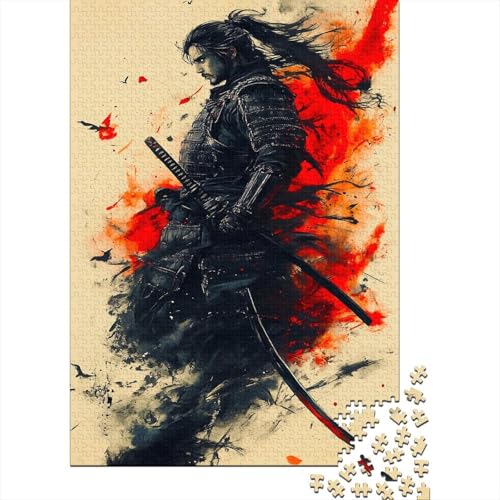 Japanisch Samurai Puzzle 1000 Teile Samurai Puzzle Erwachsene Spielepuzzles HochwerTiger Holzpuzzle Erwachsene Geschicklichkeitsspiel Lernspiel Spielzeug Geschenk Schöne 1000pcs (75x50cm) von lihuogongsio