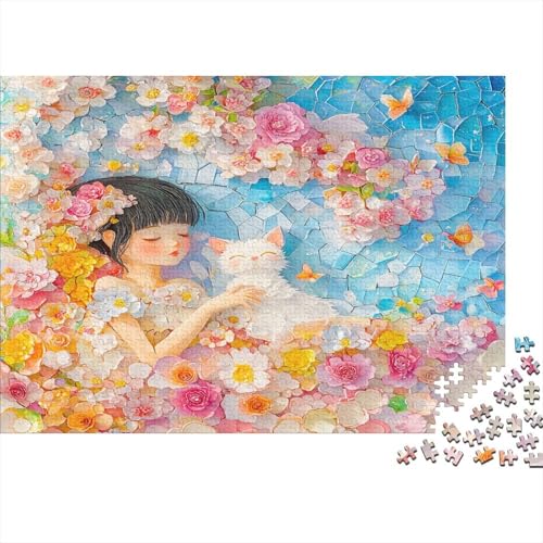 Little Prinzessin Puzzle 1000 Teile Für Erwachsene Puzzle Glass Gemälde Geschicklichkeitsspiel Für Die Ganze Familie Erwachsene Premium Quality Entspannend 1000pcs (75x50cm) von lihuogongsio