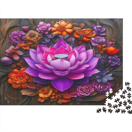 Lotus, Yoga Puzzle 1000 Teile Puzzle Für Erwachsene Mandala Brain Challenge Geschicklichkeitsspiel Stress Abbauen Familien Herausforderndes Schöne 1000pcs (75x50cm) von lihuogongsio