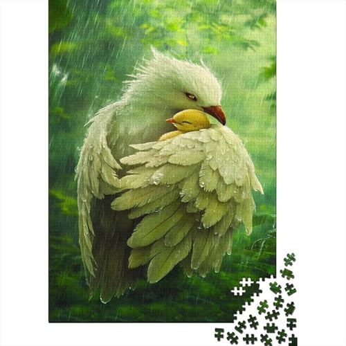 Nachtfalterer Vogel Puzzle Erwachsene 1000 Teile Falke Holzpuzzle Stress Abbauen Familien-Puzzlespiel Kräftigen Farben Schöne Geschenkverpackung Lernspiel Spielzeug 1000pcs (75x50cm) von lihuogongsio