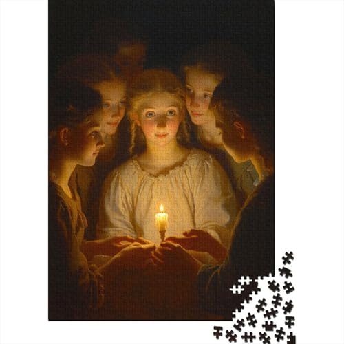 Nonne Puzzle 1000 Teile Junge Nonnen Puzzle Erwachsene Spielepuzzles HochwerTiger Holzpuzzle Erwachsene Geschicklichkeitsspiel Lernspiel Spielzeug Geschenk Schöne 1000pcs (75x50cm) von lihuogongsio