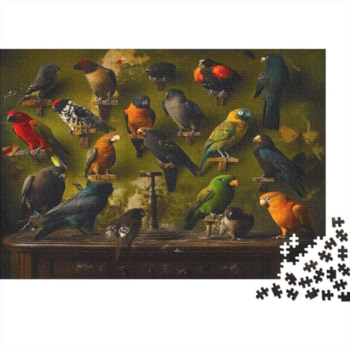 Papagei 1000 Stück Puzzles Vogel Puzzle Lernspiel Spielzeug Geschenk Geschicklichkeitsspiel Für Die Ganze Familie Schöne Geschenkidee DIY Kreative 1000pcs (75x50cm) von lihuogongsio