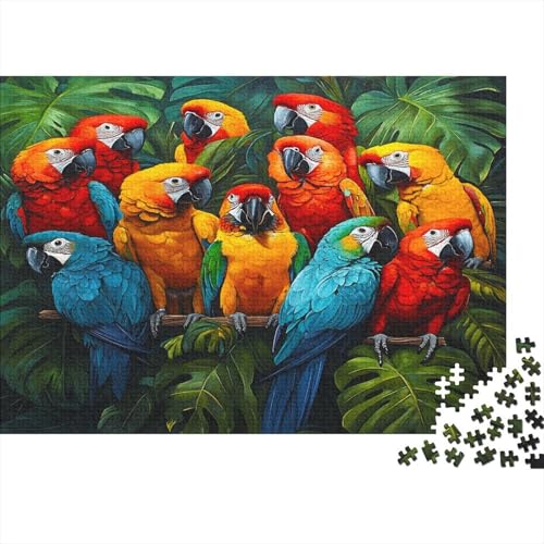 Papagei Puzzle 1000 Teile Bunch of Papagei Puzzle Erwachsene Spielepuzzles HochwerTiger Holzpuzzle Erwachsene Geschicklichkeitsspiel Lernspiel Spielzeug Geschenk Schöne 1000pcs (75x50cm) von lihuogongsio