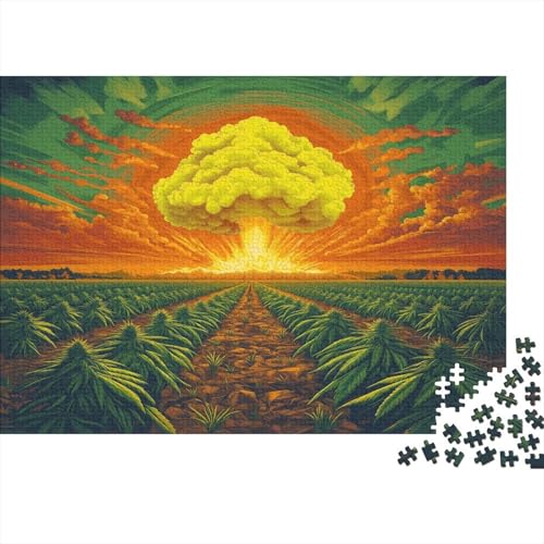 Pilz Cloud 1000 Stück Puzzles Atombombe Puzzle Lernspiel Spielzeug Geschenk Geschicklichkeitsspiel Für Die Ganze Familie Schöne Geschenkidee DIY Kreative 1000pcs (75x50cm) von lihuogongsio