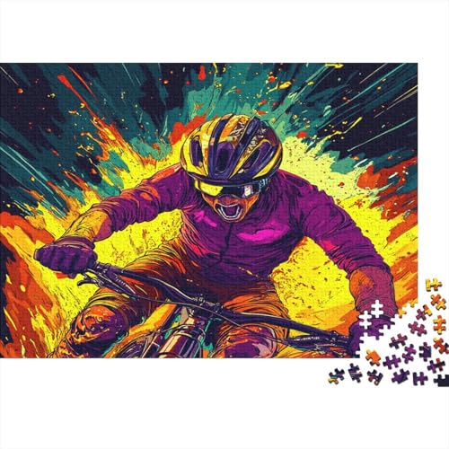 Radrennen Puzzle 1000 Teile Für Erwachsene Geschicklichkeitsspiel Für Die Ganze Familie Fahrradsprint Puzzle Premium Quality Schöne Geschenkidee Moderne 1000pcs (75x50cm) von lihuogongsio