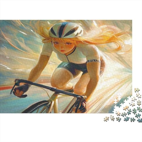 Radrennen Puzzle 1000 Teile Holzpuzzle Erwachsene Anspruchsvoll Puzzle Fahrradsprint DIY Kit Holzspielzeug Einzigartiges Geschenk Moderne Wohnkultur 1000pcs (75x50cm) von lihuogongsio