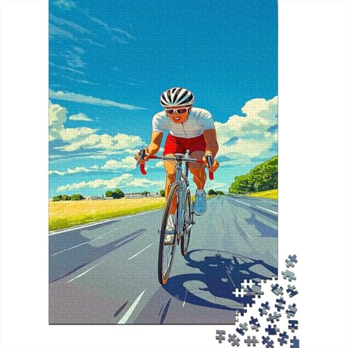 Road Radrennen Puzzle Erwachsene 1000 Teile Puzzle Straßenfahrrad Holzpuzzle Erwachsener Hochwertig Für Die Ganze Familie Unmögliches DIY Kreative Moderne Wohnkultur 1000pcs (75x50cm) von lihuogongsio