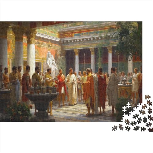 Römisches Reich Puzzle Erwachsene 1000 Teile Dichter und Philosophen Puzzle Holzpuzzle Geschicklichkeitsspiel Für Die Ganze Familie Schöne Geschenkidee DIY Kreative Unterhaltung 1000pcs (75x50cm) von lihuogongsio