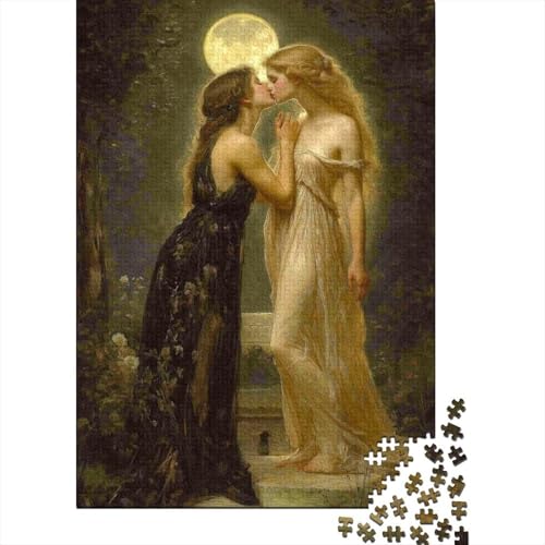 Sappho und Bilitis Puzzle 1000 Teile Greek Göttin Puzzle Erwachsene Spielepuzzles HochwerTiger Holzpuzzle Erwachsene Geschicklichkeitsspiel Lernspiel Spielzeug Geschenk Schöne 1000pcs (75x50cm) von lihuogongsio