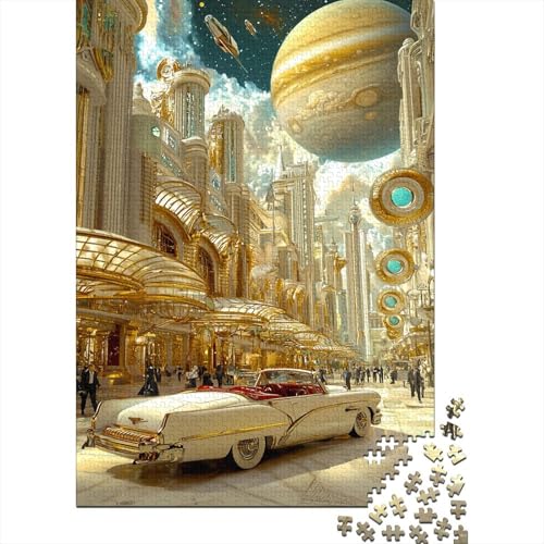 Stadtscape Puzzle Erwachsene 1000 Teile Future Stadt Puzzle Geschicklichkeitsspiel Für Die Ganze Familie DIY Kreative Unterhaltung Schöne Geschenkidee Premium Quality 1000pcs (75x50cm) von lihuogongsio