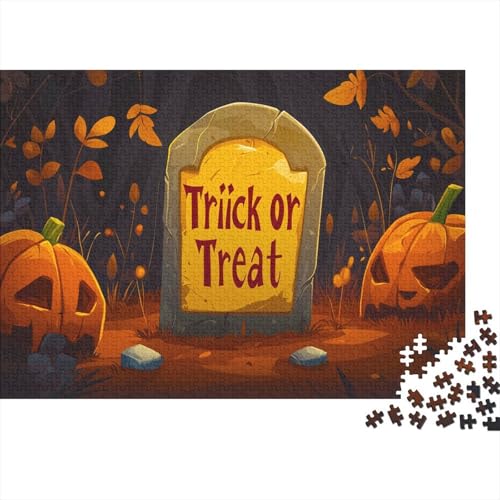 Süßes oder Saures Puzzle Für Erwachsene 1000 Puzzle Halloween Erwachsene Anspruchsvoll Puzzle Puzzlegröße Puzzle Unmögliches Puzzle Spielzeug Geschenk 1000pcs (75x50cm) von lihuogongsio