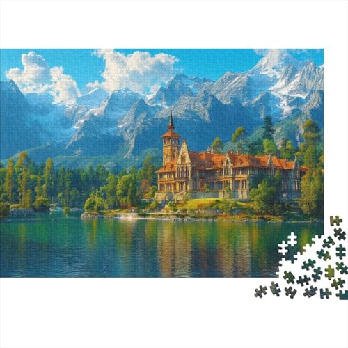 Swiss Bergs Summer Puzzle 1000 Teile Für Erwachsene Geschicklichkeitsspiel Für Die Ganze Familie prächtiges Anwesen Puzzle Premium Quality Schöne Geschenkidee Moderne 1000pcs (75x50cm) von lihuogongsio