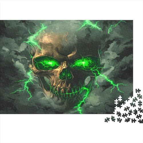 Totenkopf Puzzle Für Erwachsene 1000 Puzzle Nekromant Erwachsene Anspruchsvoll Puzzle Puzzlegröße Puzzle Unmögliches Puzzle Spielzeug Geschenk 1000pcs (75x50cm) von lihuogongsio