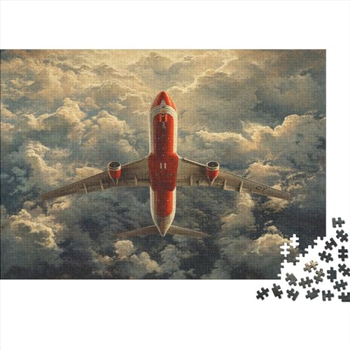 Verkehrsflugzeug Puzzle Für Erwachsene 1000 Puzzle Passagierflugzeug Anspruchsvoll Puzzle Teile Erwachsener Kniffel Spaß Für Die Ganze Familie Unmögliches Puzzle DIY Kreative 1000pcs (75x50cm) von lihuogongsio