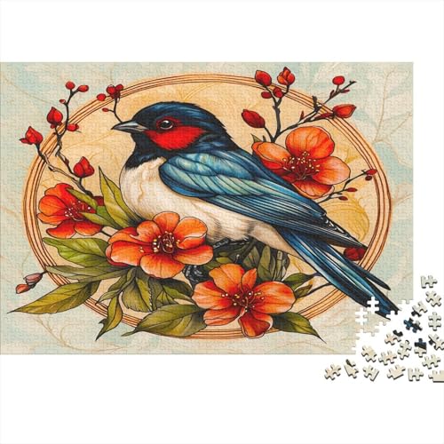 Vogel Puzzle 1000 Teile Für Erwachsene Puzzle Spatz Geschicklichkeitsspiel Für Die Ganze Familie Erwachsene Premium Quality Entspannend 1000pcs (75x50cm) von lihuogongsio