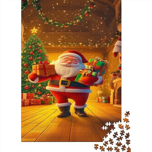 Weihnachtsmann Puzzle Erwachsene 1000 Teile Puzzle Holzpuzzle Geschicklichkeitsspiel Für Die Ganze Familie Schöne Geschenkidee DIY Kreative Unterhaltung 1000pcs (75x50cm) von lihuogongsio