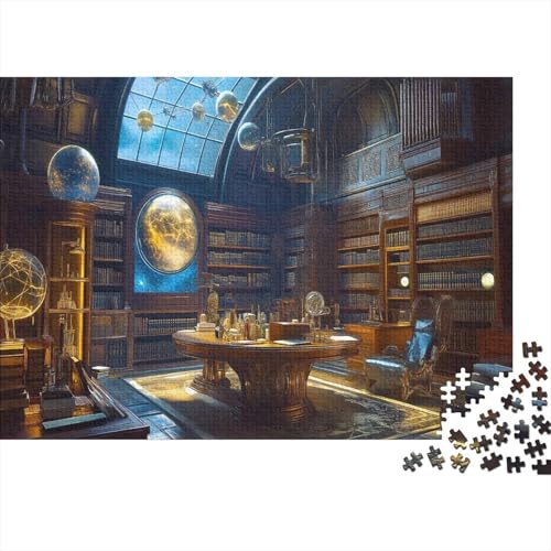 antike wissenschaftliche Instrumente Puzzle 1000 Teile Antique Buch Puzzle Erwachsene Holzpuzzle Stress Abbauen Familien Brain Challenge Lernspiel Premium Quality Spielzeug Geschenk 1000pcs (75x50cm) von lihuogongsio