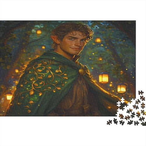 hübscher Elf Puzzle Erwachsene 1000 Teile Stress Abbauen Premium Quality DIY Kreative Puzzle Elf Unterhaltung Schöne Geschenkidee Kräftigen Farben 1000pcs (75x50cm) von lihuogongsio