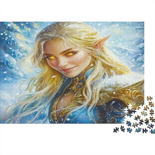 magischer Elf 1000 Stück Puzzles Snow Wunderland Puzzle Lernspiel Spielzeug Geschenk Geschicklichkeitsspiel Für Die Ganze Familie Schöne Geschenkidee DIY Kreative 1000pcs (75x50cm) von lihuogongsio
