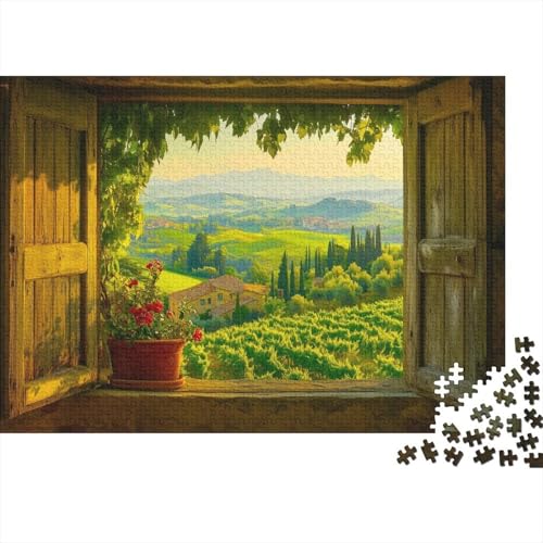 toskanische Landschaft 1000 Stück Puzzles Frühling Puzzle Lernspiel Spielzeug Geschenk Geschicklichkeitsspiel Für Die Ganze Familie Schöne Geschenkidee DIY Kreative 1000pcs (75x50cm) von lihuogongsio