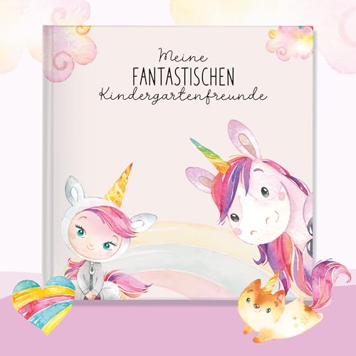 lila liebt dich / Einhorn Freundebuch Kindergarten Mädchen - Unvergessliche Kindergartenmomente festhalten von lila liebt dich