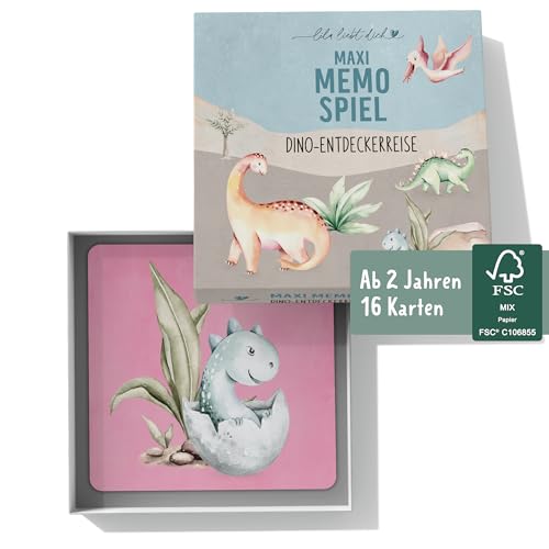 lila liebt dich® Maxi Memo Spiel Dino Entdeckerreise, Spielzeug ab 2 Jahre, Kindermemorie ab 2 Jahre lila liebt dich® Maxi Memo Spiel Dino Entdeckerreise, Spielzeug ab 2 Jahre, Kindermemorie ab 2 Jahre von lila liebt dich