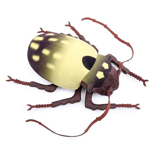 lilizzhoumax Alpenbock plüschtier 9.4Zoll Simuliertes Tier Käfer Beetle Insekt Kawaii Niedlich Realistische Kuscheltier Spielzeug für Tiere Geburtstag für Kinder Heimdekoration sammeln - braun von lilizzhoumax
