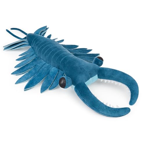 lilizzhoumax Anomalocaris plüschtier 53cm/20.8Zoll Simuliertes Tier Kawaii Realistische Kuscheltier Tiefseetiere Spielzeug für Wilde Tiere Geschenk Geburtstagsfeier für Kinder Stofftier - Blau von lilizzhoumax