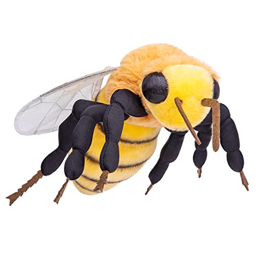 lilizzhoumax Hummel Kuscheltier Biene Plüschtier 38cm/16Zoll Superweiches Kawaii Plüsch Stofftier Realistische Spielzeug Geschenk für Kinder Jungen Mädchen Gelb Insekten sammeln von lilizzhoumax