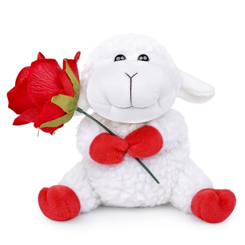 lilizzhoumax Die Rose Schaf Plüschtier 13cm/5” Simuliertes Tier Kawaii Kuscheltier Realistische Plüsch Spielzeug für Tiere Romantische Geschenke zum Valentinstag pelziges Stofftier Rot lilizzhoumax Die Rose Schaf Plüschtier 13cm/5” Simuliertes Tier Kawaii Kuscheltier Realistische Plüsch Spielzeug für Tiere Romantische Geschenke zum Valentinstag pelziges Stofftier Rot von lilizzhoumax