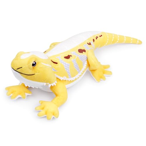 lilizzhoumax Eidechse Kuscheltier Echse Plüschtier 46cm/18zoll Simuliertes Tier Kawaii Eidechse Plüschtier, Realistische Spielzeug für Wilde Tiere, Geschenk für Kinder Jungen Mädchen von lilizzhoumax