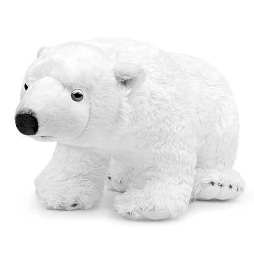 lilizzhoumax Eisbär plüschtier 31cm/12Zoll Simuliertes Tier Kawaii Realistische Arktische Polarbär Kuscheltier Spielzeug für Wilde Tiere Geschenk für Kinder pelziges Stofftier - Weiß lilizzhoumax Eisbär plüschtier 31cm/12Zoll Simuliertes Tier Kawaii Realistische Arktische Polarbär Kuscheltier Spielzeug für Wilde Tiere Geschenk für Kinder pelziges Stofftier - Weiß von lilizzhoumax