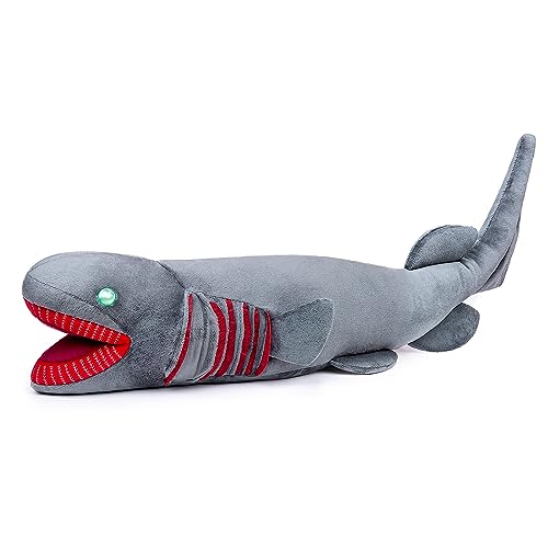 lilizzhoumax Hai plüschtier 59cm/23”, simuliertes Tier Hai plüschtier, Kawaii Hai plüschtier, Meeresbewohner Haie Modell realistische Hai plüschtier Spielzeug Figur Wilde Tiere, Geschenk für Kinder von lilizzhoumax