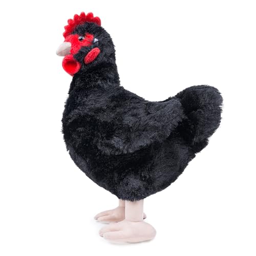 lilizzhoumax Huhn plüschtier 10Zoll Simuliertes Tier Kawaii Niedlich Realistische Kuscheltier Spielzeug für Tiere Geburtstag Geschenk für Kinder Heimdekoration sammeln pelziges Stofftier - Schwarz lilizzhoumax Huhn plüschtier 10Zoll Simuliertes Tier Kawaii Niedlich Realistische Kuscheltier Spielzeug für Tiere Geburtstag Geschenk für Kinder Heimdekoration sammeln pelziges Stofftier - Schwarz von lilizzhoumax
