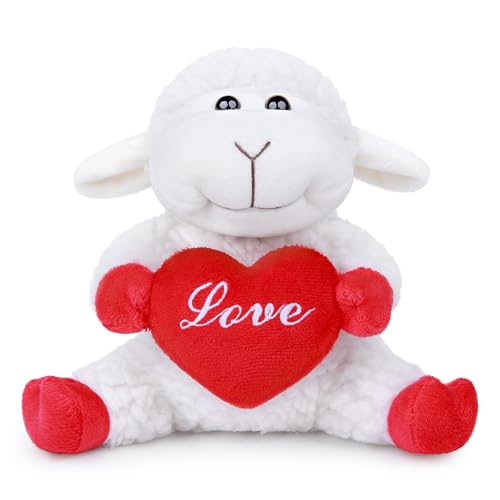 lilizzhoumax Liebe Schaf Plüschtier 5zoll sitzen Simuliertes Tier Kawaii Schaf Kuscheltier Realistische Plüsch Spielzeug für Tiere Romantische Geschenke zum pelziges Ostern Gedenktag Rot lilizzhoumax Liebe Schaf Plüschtier 5zoll sitzen Simuliertes Tier Kawaii Schaf Kuscheltier Realistische Plüsch Spielzeug für Tiere Romantische Geschenke zum pelziges Ostern Gedenktag Rot von lilizzhoumax